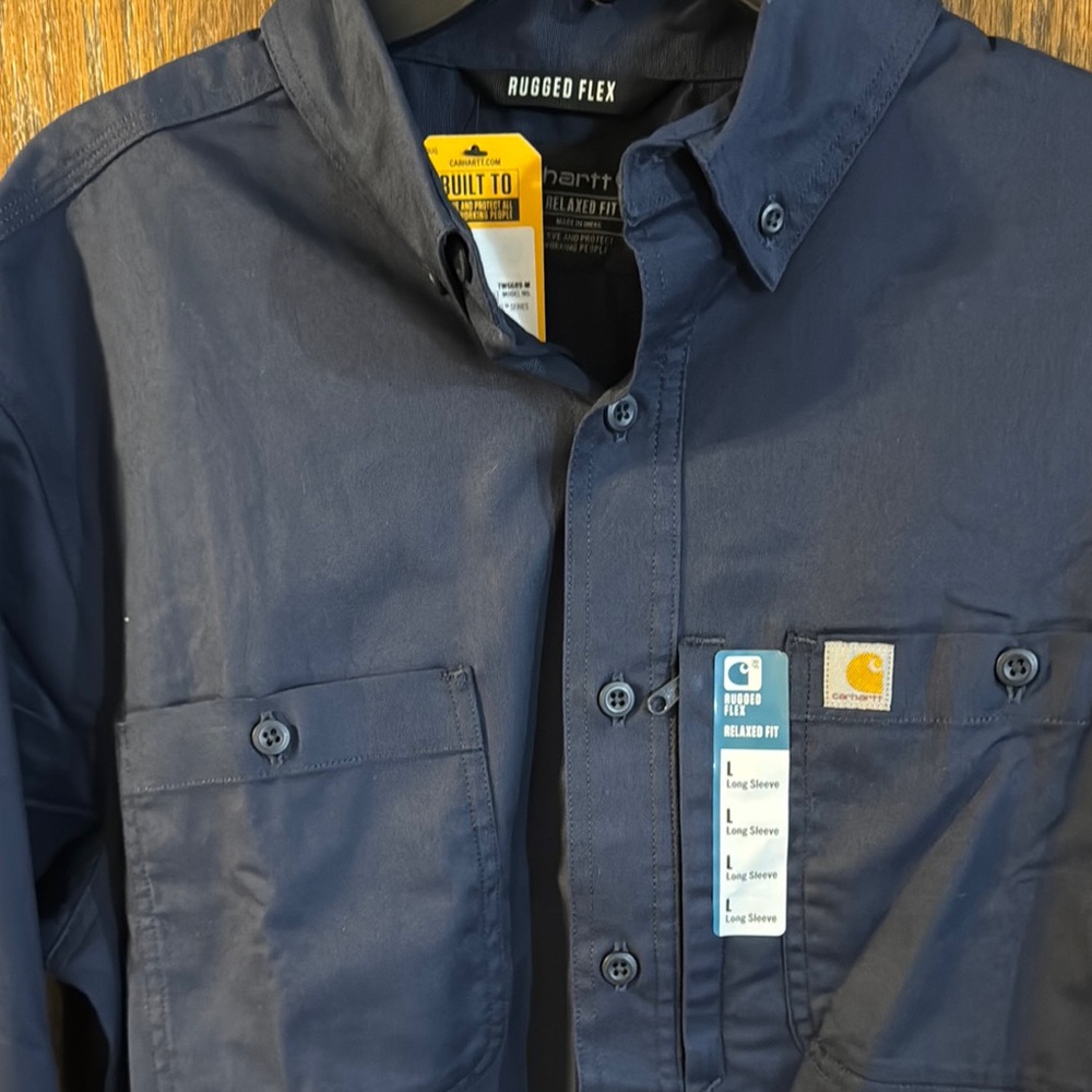 NWT RUGGED PROFESSIONAL™ SERIES LONG-SLEEVE SHIRT Size L - Picture 4 of 5